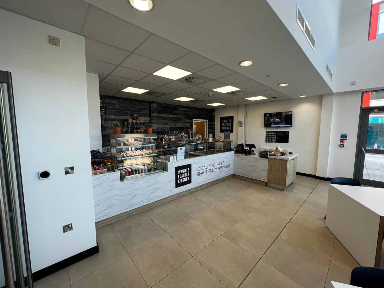 Two coffee shops open at EDF HQ for Hinkley White Feather Coffee Co